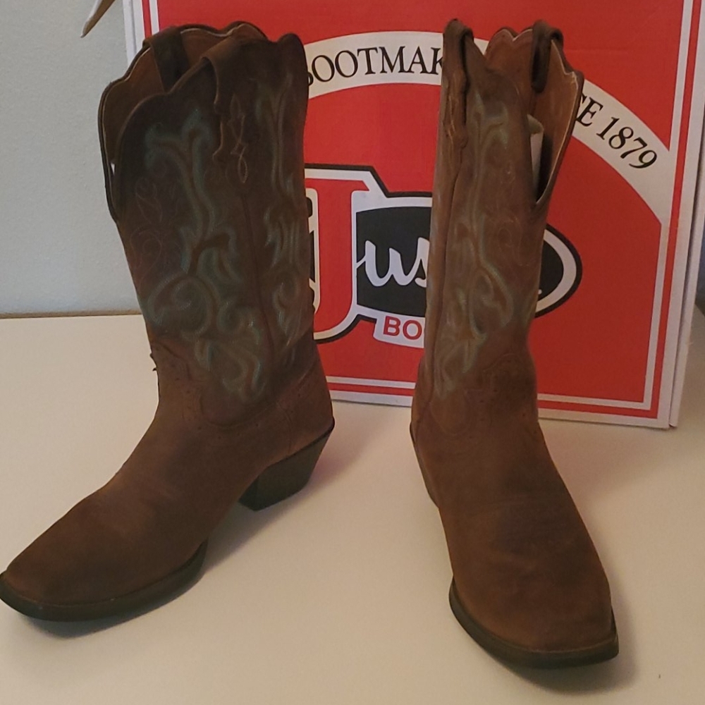 Justin Leather Cowboy boots